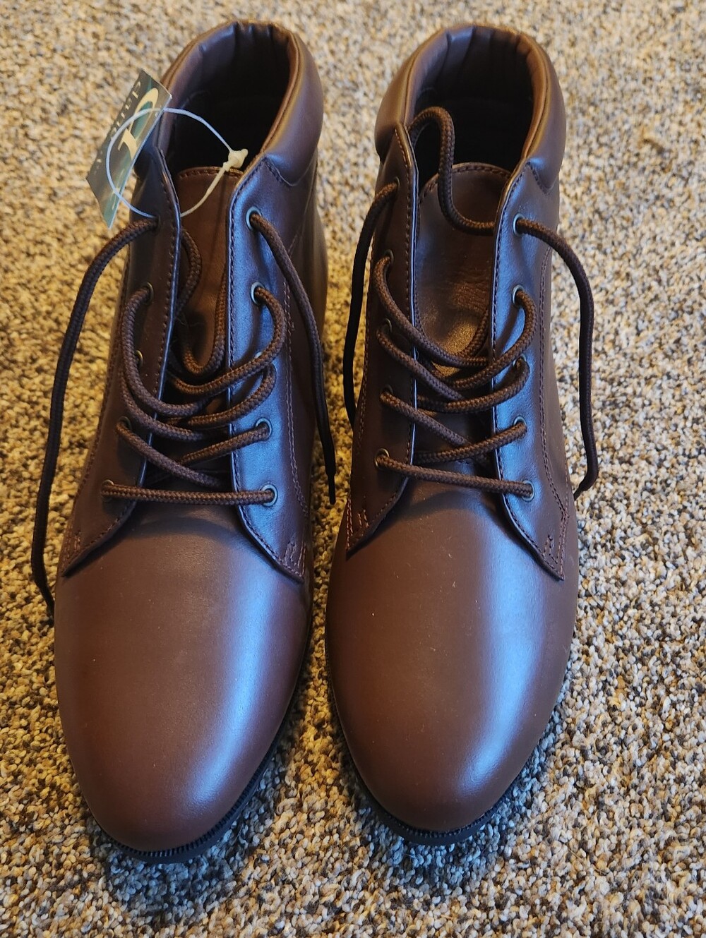 Vintage Danexx Austin Bown Leather Upper Ankle Lace Up Womens Size 9 NWT